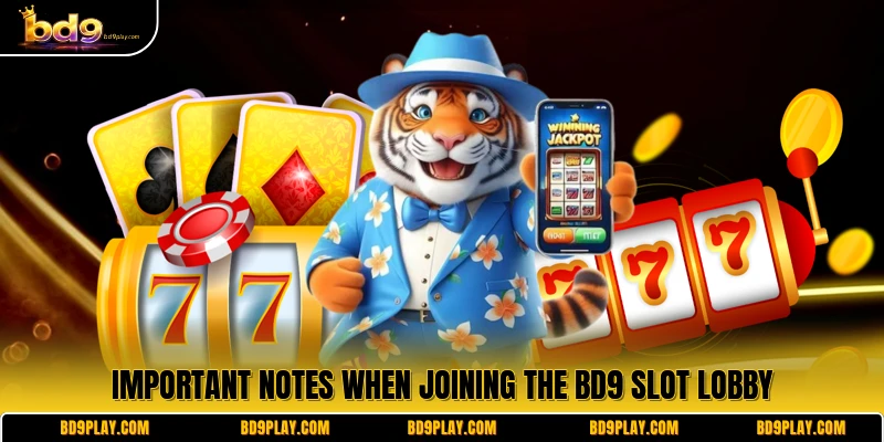 Important notes when joining the BD9 slot lobby